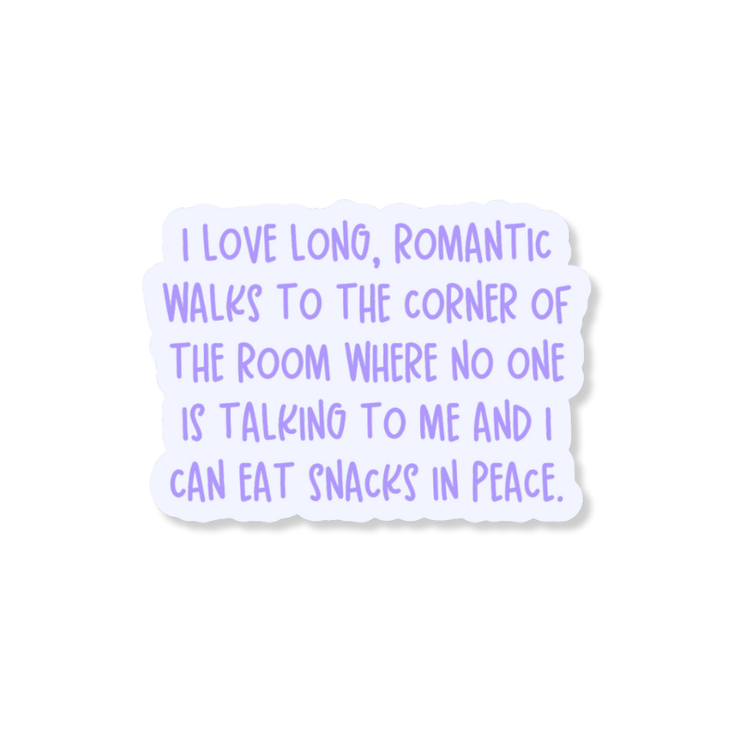Eat Snacks in Peace 3" Vinyl Sticker