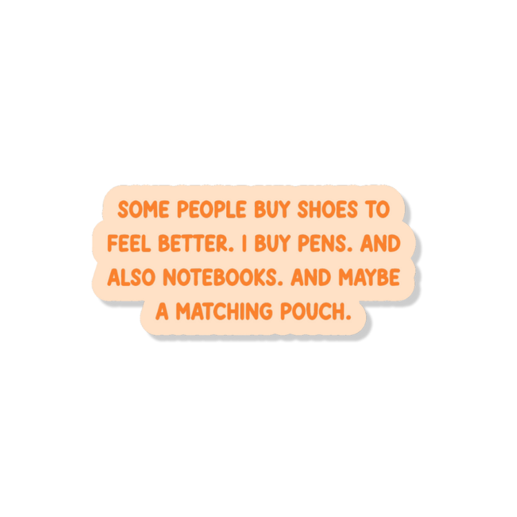 And A Matching Pouch 3" Vinyl Sticker