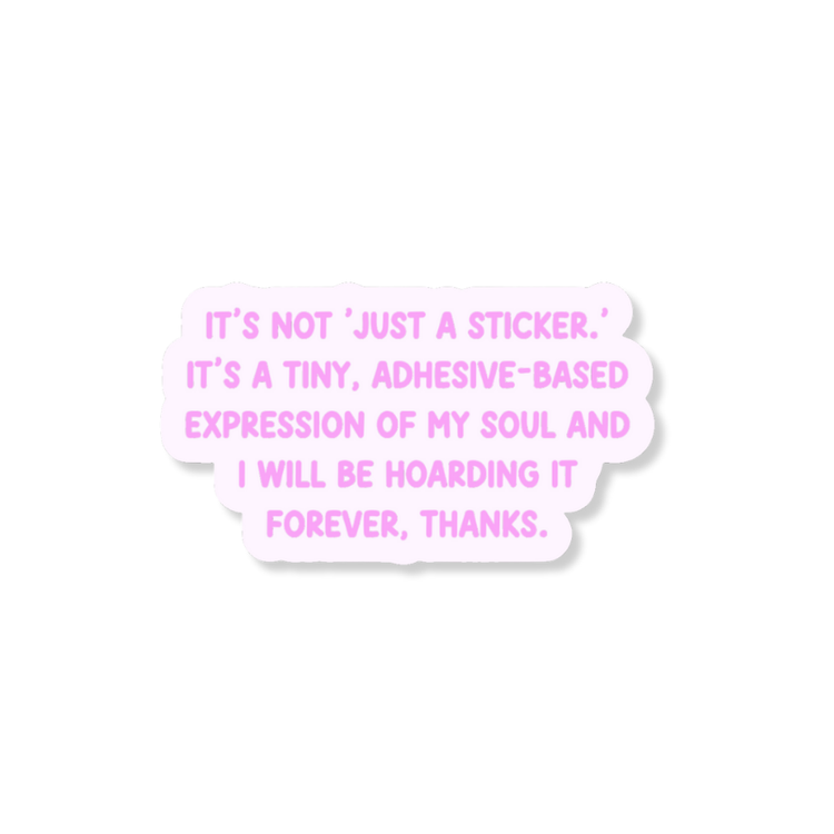 Hoarding It Forever 3" Vinyl Sticker