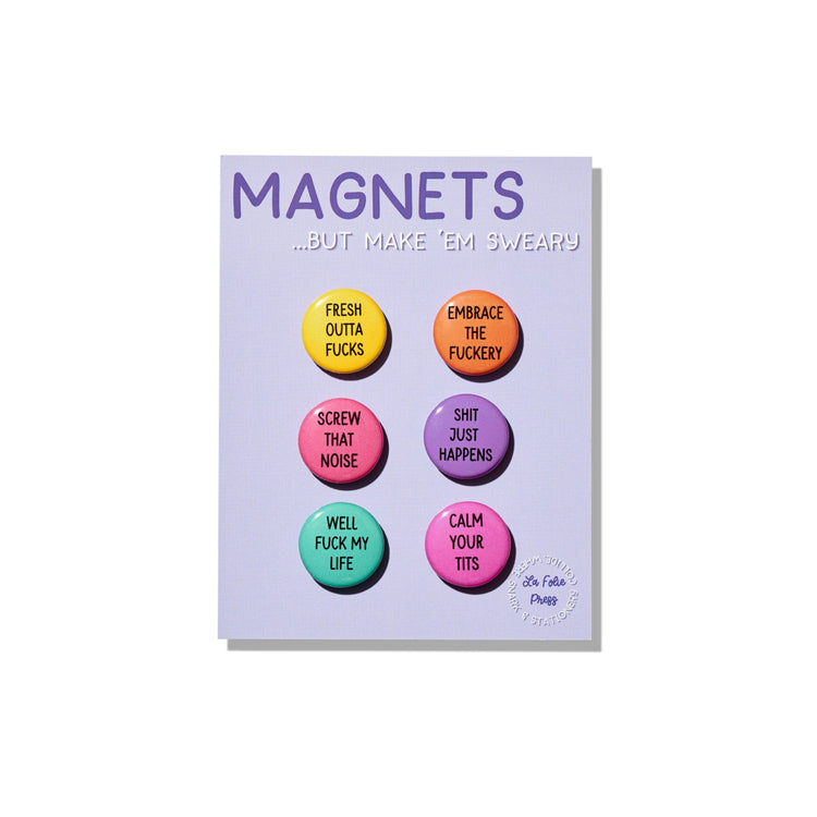 Sweary Magnet Set Funny Gift