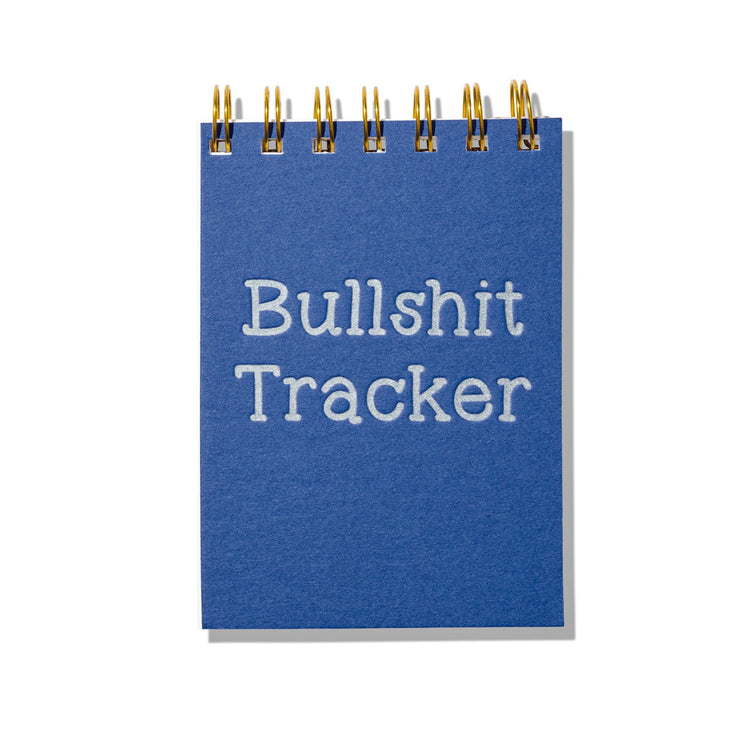 Bullshit Tracker Mini Letterpress Jotter Notebook