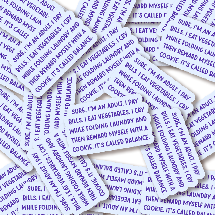 It's Called Balance 3" Vinyl Sticker