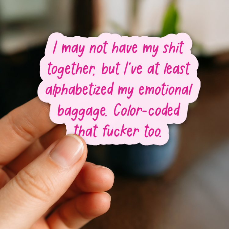 Color Coded Baggage 3" Vinyl Sticker