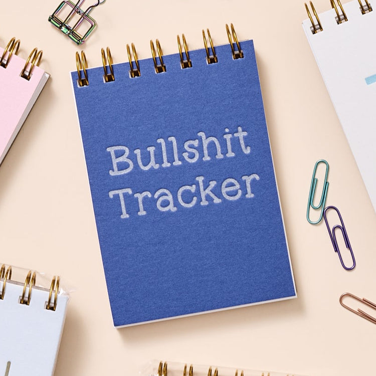 Funny pocket-sized notebook for logging nonsense and daily frustrations.