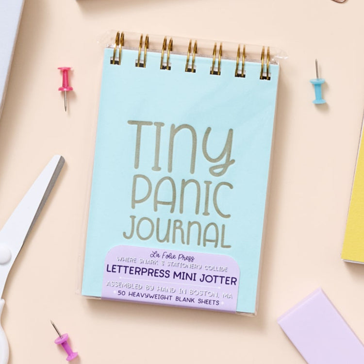 Funny anxiety-themed pocket notebook for everyday spirals and lists.