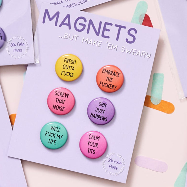 Sweary Magnet Set Funny Gift