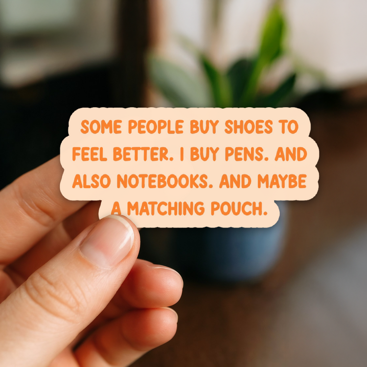 And A Matching Pouch 3" Vinyl Sticker