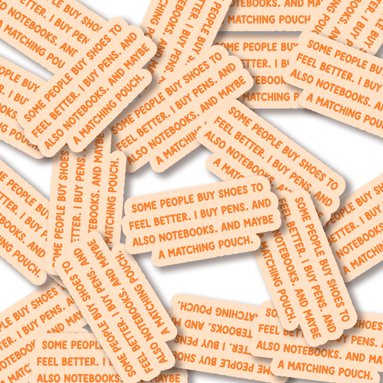 And A Matching Pouch 3" Vinyl Sticker