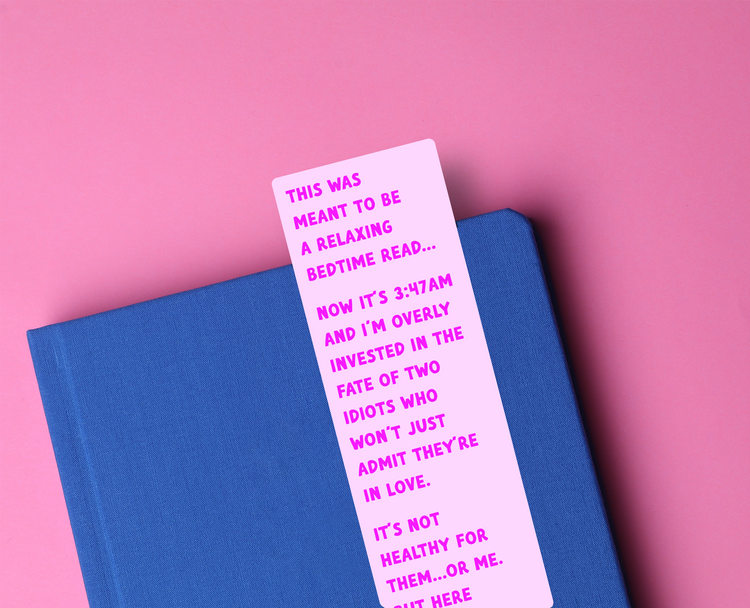 Bedtime Read Funny Glossy Bookmark