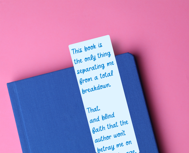 Total Breakdown Funny Glossy Bookmark
