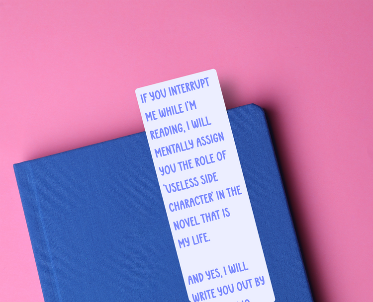 Useless Side Character Funny Glossy Bookmark