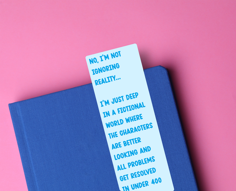 Under 400 Pages Funny Glossy Bookmark