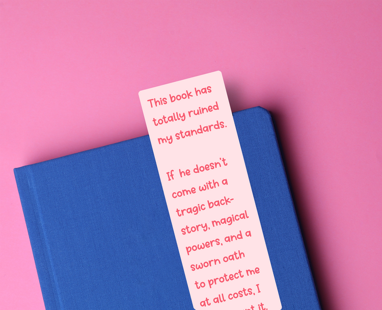 Tragic Backstory Funny Romantasy Glossy Bookmark