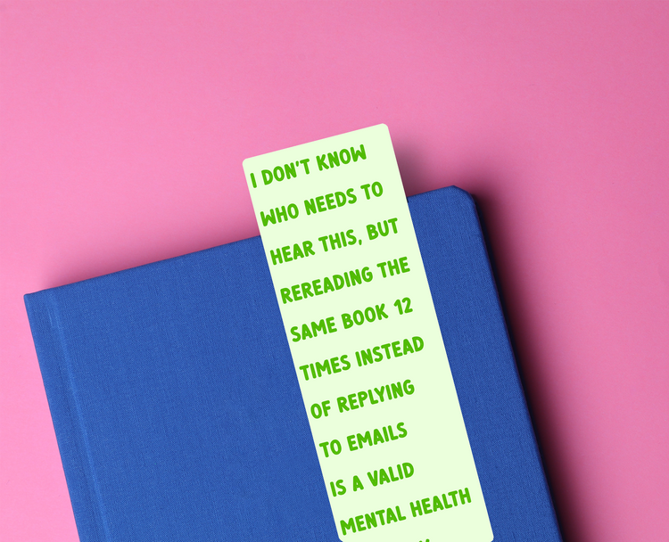 Valid Mental Health Strategy Funny Glossy Bookmark