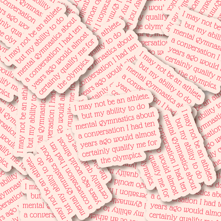 Mental Gymnastics 3" Vinyl Sticker