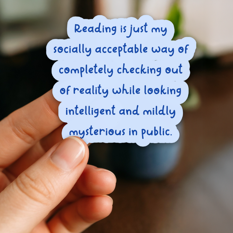 Mildly Mysterious In Public 3" Vinyl Sticker