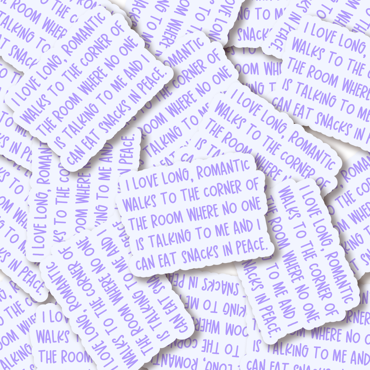 Eat Snacks in Peace 3" Vinyl Sticker