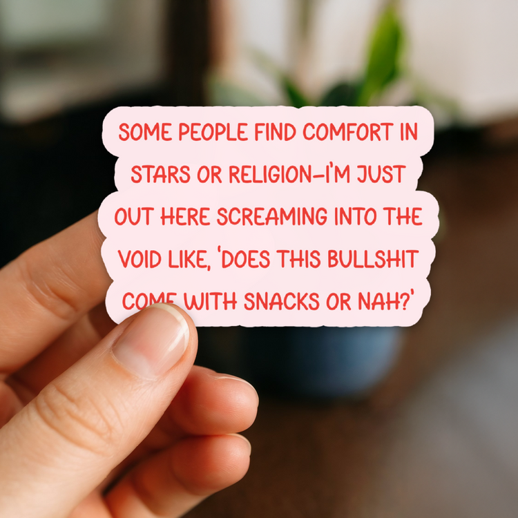 Snacks or Nah 3" Vinyl Sticker