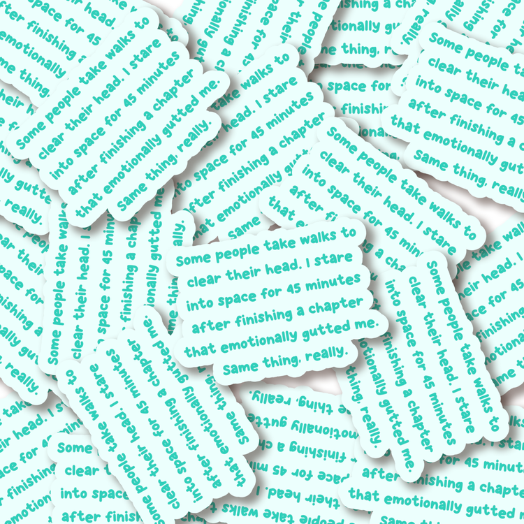 Stare Into Space Reading 3" Vinyl Sticker