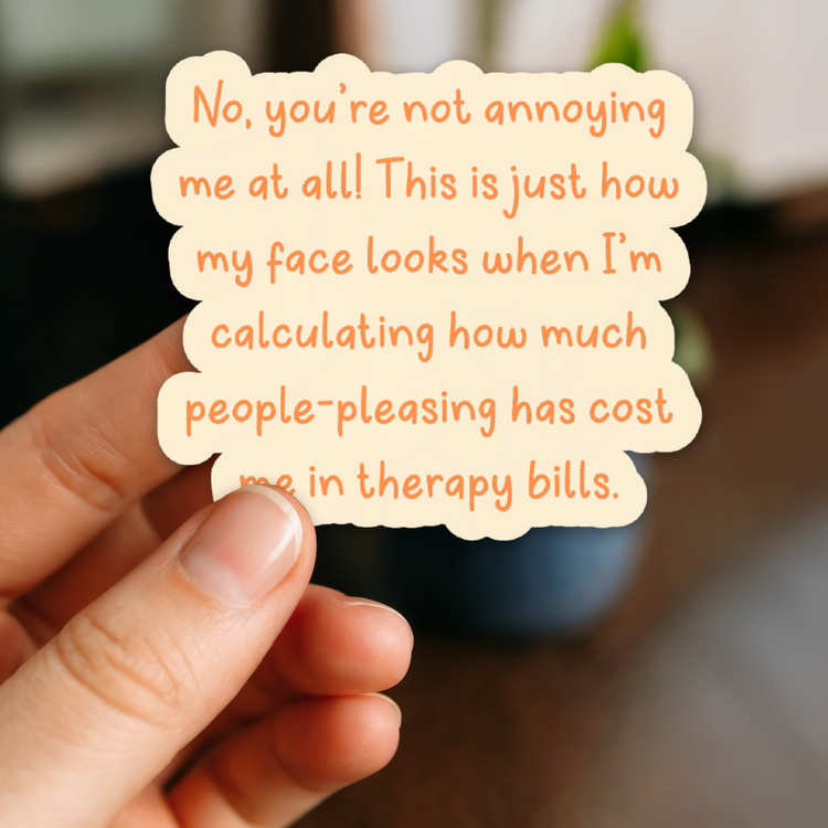 Therapy Bills 3" Vinyl Sticker