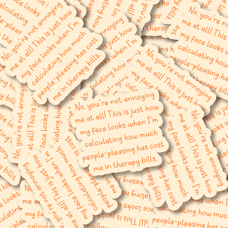 Therapy Bills 3" Vinyl Sticker