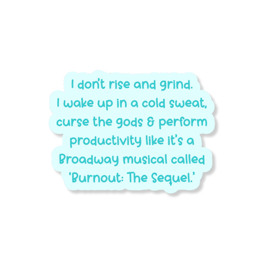 Burnout The Sequel 3" Vinyl Sticker
