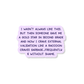 External Validation Raccoon 3" Vinyl Sticker