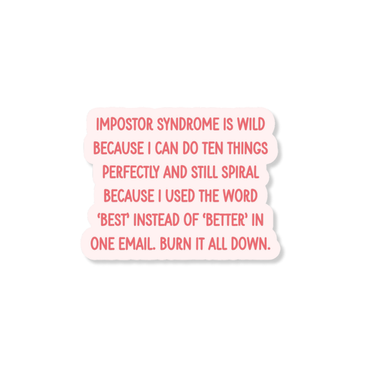 Burn It All Down 3" Vinyl Sticker