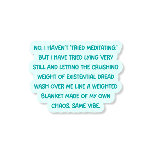 Weighted Blanket 3" Vinyl Sticker