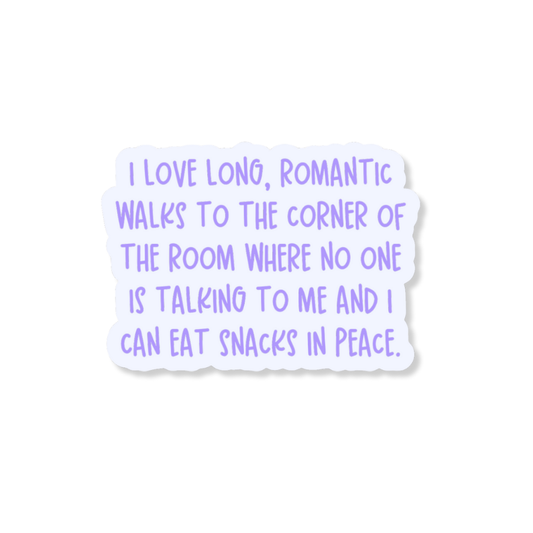 Eat Snacks in Peace 3" Vinyl Sticker