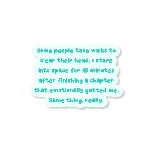 Stare Into Space Reading 3" Vinyl Sticker