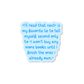 My Favorite Lie 3" Vinyl Sticker