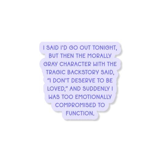 Morally Gray Character 3" Vinyl Sticker