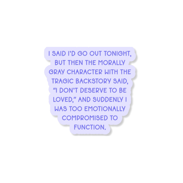 Morally Gray Character 3" Vinyl Sticker