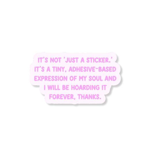 Hoarding It Forever 3" Vinyl Sticker