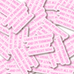 99 Problems Anxiety 3" Vinyl Sticker
