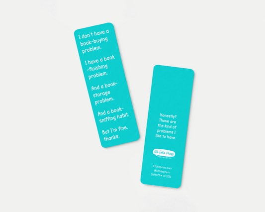 Book-Buying Problem Funny Glossy Bookmark