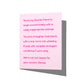 Funny friendship card with witty message about wheeze-laughing with friends on front, blank inside.