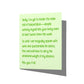 Funny friendship card with snarky miss-you message on front, blank inside.