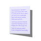 Funny friendship card with comforting snarky message on front, blank inside.