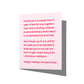 Funny holiday card with witty Christmas humor message on front, blank inside.