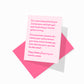 Funny wedding greeting card with colorful envelope, favorite weirdos design.