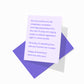 Funny anniversary greeting card with colorful envelope, functional couple design.
