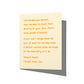 sympathy card with witty lemons-to-the-face humor message on front, blank inside.