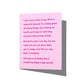 Funny sympathy card with snarky grief humor message on front, blank inside.