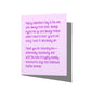 Funny platonic Valentine’s Day card with witty best friend humor message on front, blank inside.