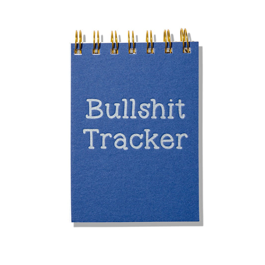 Bullshit Tracker Mini Letterpress Jotter Notebook