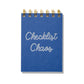 Checklist Chaos Mini Letterpress Jotter Notebook