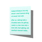 Funny birthday card with witty best friend humor message on front, blank inside.