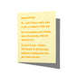 Funny birthday card with snarky adulting humor message on front, blank inside.